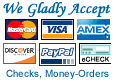 We Accept The Following Payments