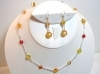 Faceted Carnelian Sterling Silver Necklace Set